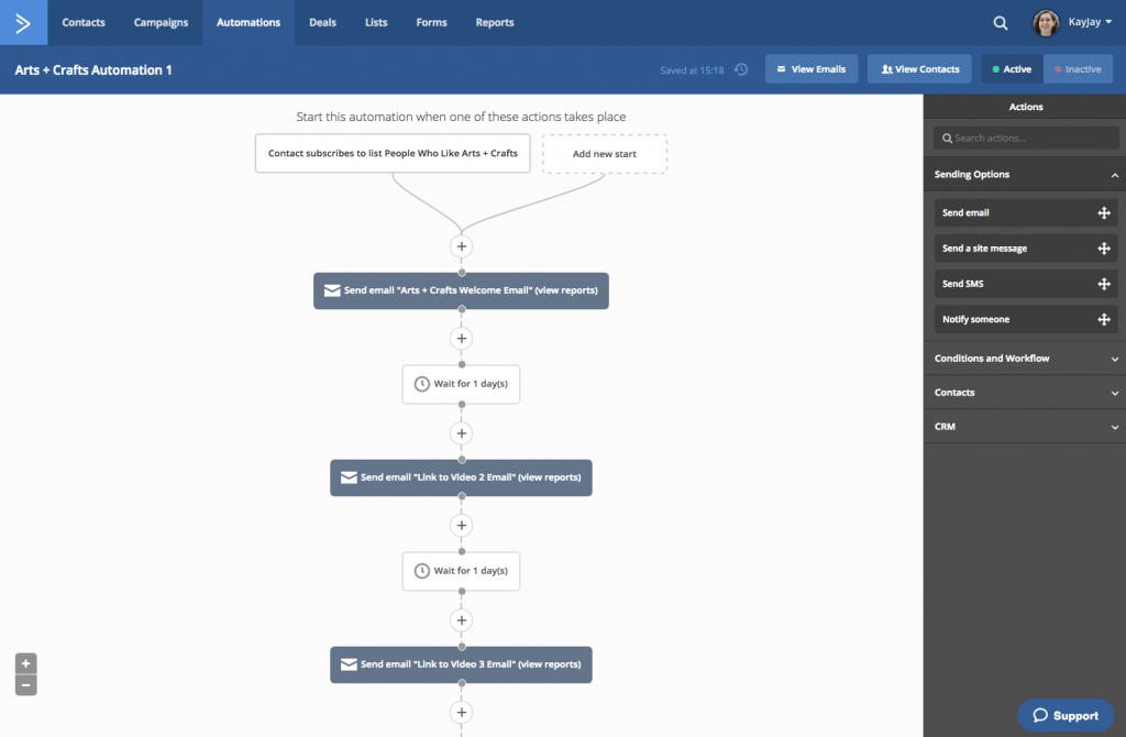 16Wells marketing automation